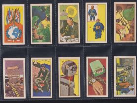 Trade cards, Barratt's, Interpol (Title in white) (set, 25 cards) (gd/vg)