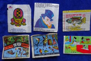 Trade cards, Wax Wrappers, selection of approx. 120 wax wrappers, diverse mixture, including Anglo