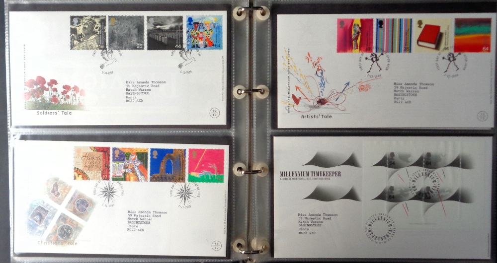 Stamps, GB QEII collection of first day covers housed in 4 albums 1970s-2006, most with neat typed