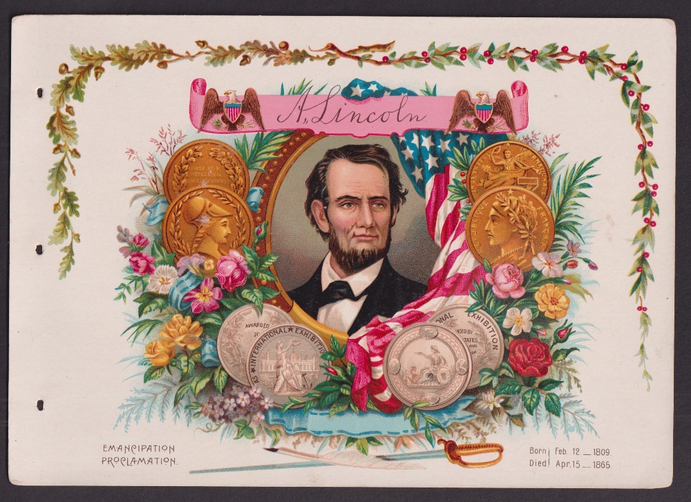 Trade album, USA, J.D. Larkin / Larkin Soap, Sweet Home Album, 1880's, 18 pages including Presidents