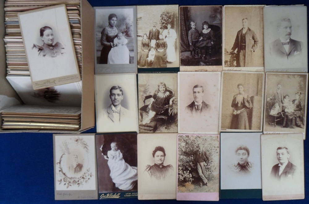 Photographs, Cabinet Cards, 150+ cards from a wide variety of photographers (Birmingham, - Image 2 of 2