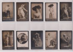 Cigarette cards, Ogden's, Guinea Gold, Actresses Base 'E' (set, 40 cards), Actresses Base 'J' (