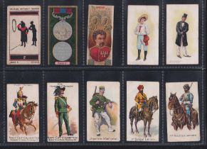 Cigarette cards, 10 type cards, Roberts (6) Stories Without Words, Armies of the World (2), Colonial