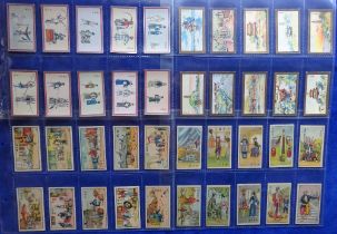 Cigarette cards, China, 5 sets, standard sized mainly anonymous issues, Chinese Warriors plain back,