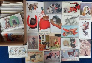 Postcards, Cats, a collection of 306 mostly comic cards to include Reg Carter, Reg Maurice, Lawson