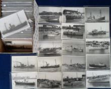 Transportation, Photographs, Royal Maritime Auxiliary Service, approx. 300 postcard sized images