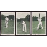 Cricket postcards, 5 cards from the Tuck published 'In The Open' series showing famous Batsmen, C