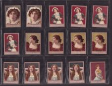 Cigarette cards, Ogden's, Miniature Playing Cards, Group III (Actresses, no figure on portrait)