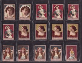 Cigarette cards, Ogden's, Miniature Playing Cards, Group III (Actresses, no figure on portrait)