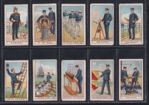 Trade cards, Pascall's Royal Naval Cadet series, set 12 cards multi advert backs. (Lieutenant,