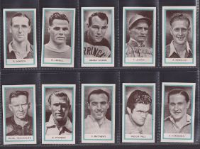 Cigarette cards, Phillips, All Sports 1st Series, paper Sports packet issue, all cut to size,