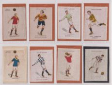 Tobacco silks, Godfrey Phillips BDV Football Colours M Sized, Brown captions, set 86 silks including