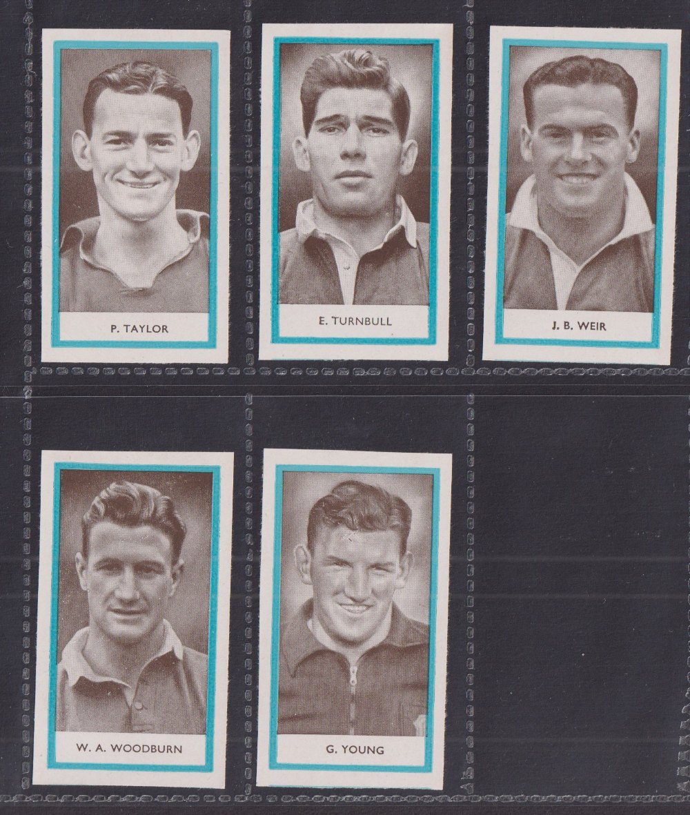 Cigarette cards, Phillips, Footballers 1st Series, paper Sports packet issue, all cut to size ( - Image 3 of 3