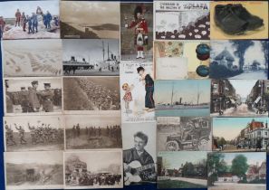 Postcards, a mixed UK topographical, foreign and subject collection of approx. 260 cards inc.