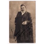 Autographs, a scarce signed RP postcard of famous opera star Enrico Caruso (1907) (gd) (1)