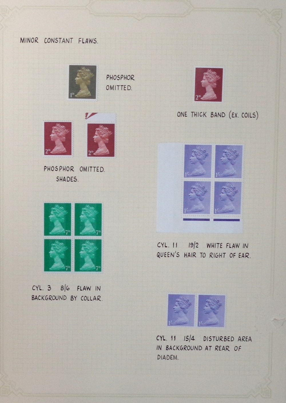 Stamps, GB QEII mint and used collection on album leaves to include Wildings, pre-decimal - Image 2 of 3