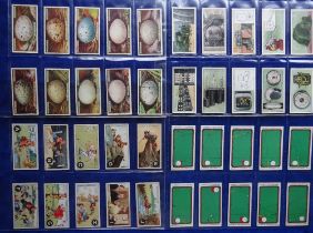 Cigarette cards, Ogden's, 5 sets, Billiards, ABC of Sport, Applied Electricity, Birds Eggs (cut