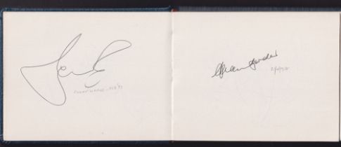 Sporting autographs, an autograph album containing 100+ original autographs with stars from