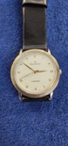 Collectables, Watch, a Blancpain Automatic 18K gold gentleman's watch No 2581 (appears working).