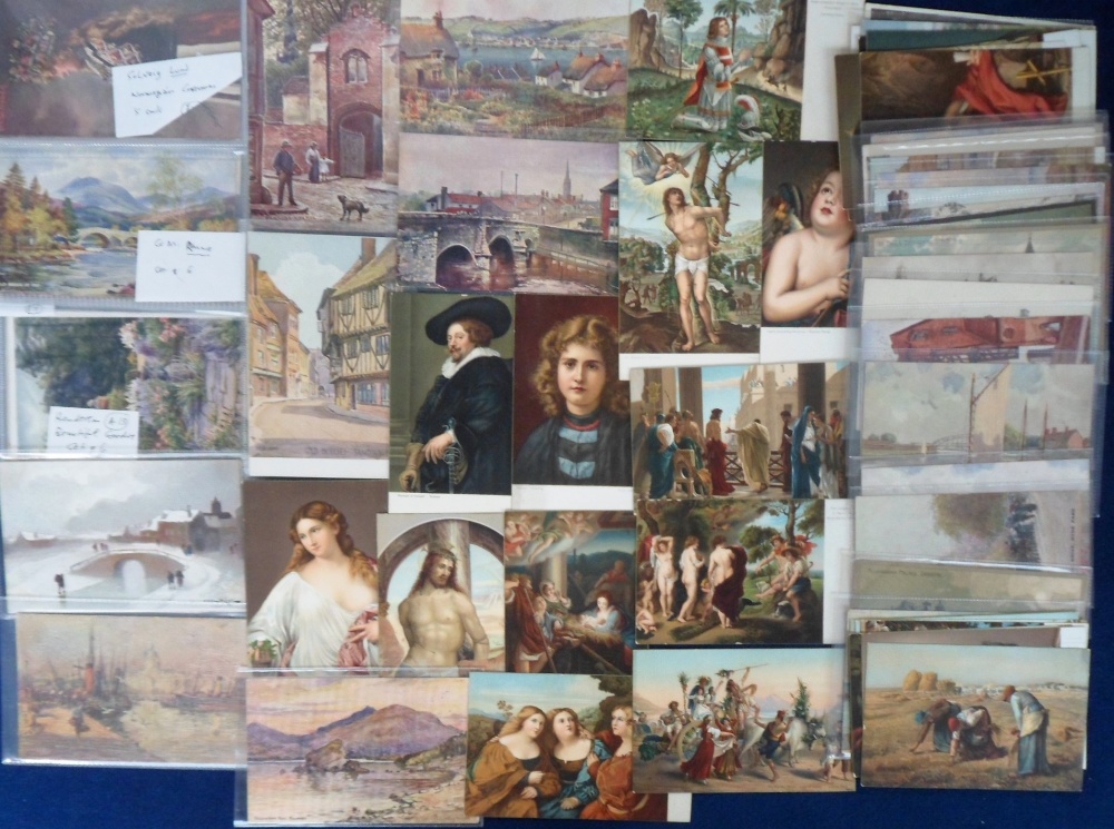 Postcards, a collection of 194 various cards to include Art (118) Literary (36) and Mizpah (40) (gen - Image 2 of 2