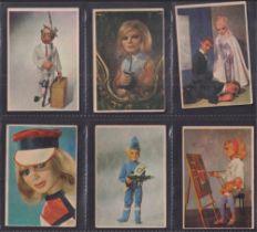 Trade cards, Somportex Thunderbirds Coloured, set 73 cards (4 cards have pen scribblings on back