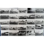 Transportation, Photographs, approx. 250 original b/w postcard sized images of single and twin-