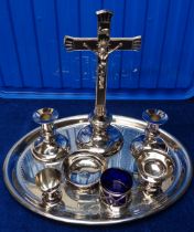 Collectables, Religious, Home Communion Set, a boxed Virtue and Company Ltd. 1960s set to comprise a