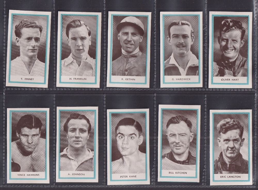 Cigarette cards, Phillips, All Sports 1st Series, paper Sports packet issue, all cut to size, - Image 3 of 5