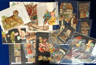 Ephemera, Scraps, a selection of die cut scraps to include Raphael Tuck's booklet 'A Visit To The