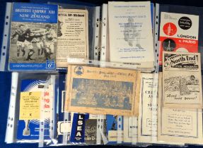 Football programmes, Chelsea FC, a folder containing 29 programmes all involving Chelsea FC, 1940'