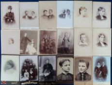 Photographs, a collection of 41 images to comprise 24 cabinet cards and 17 cartes de visite.