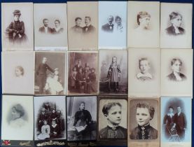 Photographs, a collection of 41 images to comprise 24 cabinet cards and 17 cartes de visite.