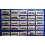 Cigarette cards, Lambert & Butler, Worlds Locomotives, all "series of 50" version, set 50 cards (