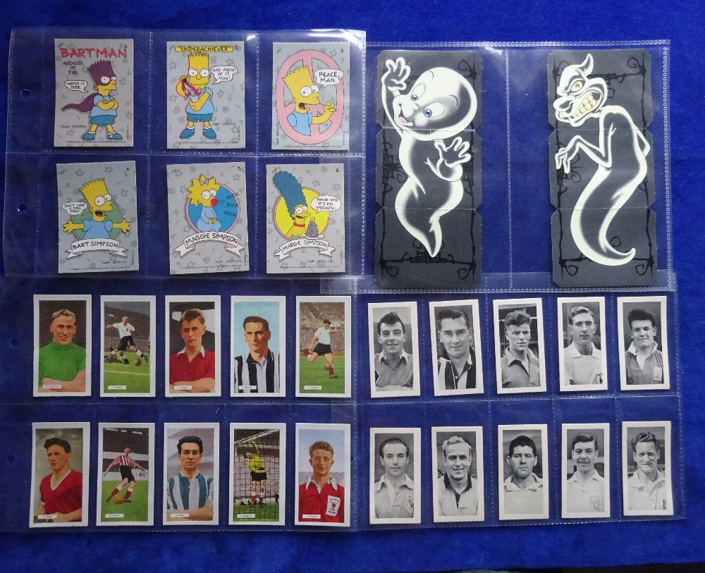 Trade cards, 8 sets, Topps Simpsons Stickers only no cards, Kellogg's (2), Casper, Dandy / Beano