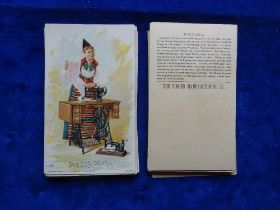 Trade cards, Singer Sewing Machine, Costumes of all Nations 1892 version, set 36 cards (gen gd a few