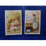 Trade cards, Huntley & Palmer Biscuits, Children at Leisure & Play, set 12 cards French language (