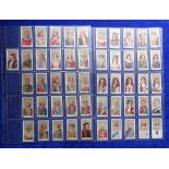 Cigarette cards, Wills Kings & Queens of England (long card, Wills at base), set 51 cards