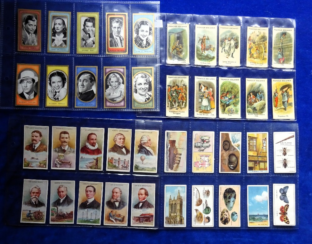 Cigarette cards, 10 sets, Thomas Bear Do You Know, Bucktrout Inventors, Players Military Head Dress,