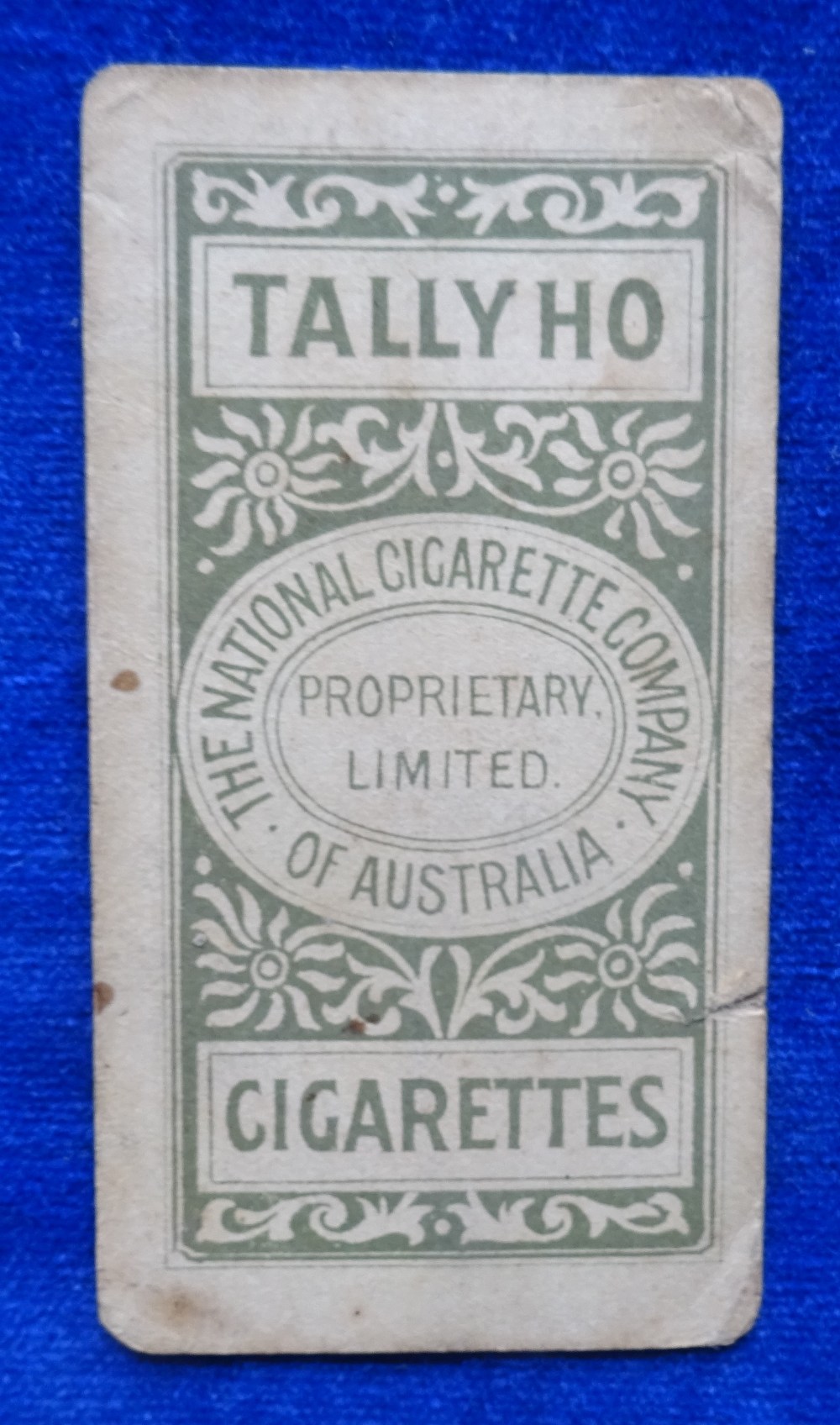 Cigarette card, Cricket, National Cigarette Company, English Cricket Team 1897/98 type card # J R - Image 2 of 2