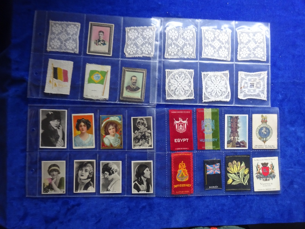 Cigarette cards, selection of type cards, some more unusual examples including Carreras Lace