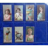 Cigarette cards, Ogden's Beauties BOCCA, 7 cards reference book picture numbers 12, 2, 25, 15, 37,