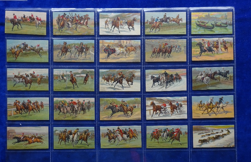 Cigarette cards, Carreras, 5 sets, Paramount stars, Races Historic & Modern (standard & large - Image 2 of 3