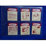 Cigarette cards, Embassy Punchlines, set 144 cards, large sized square version (vg/ex)