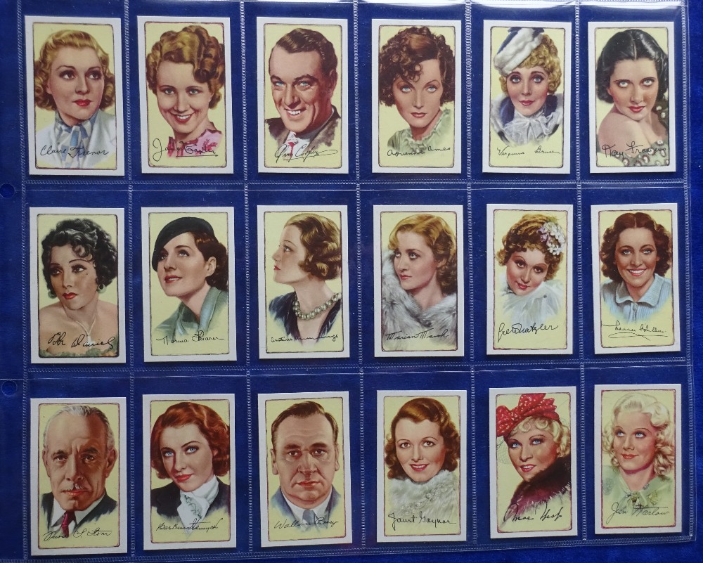 Cigarette cards, Gallaher, Signed Portraits of Famous Stars, set 48 cards (vg)