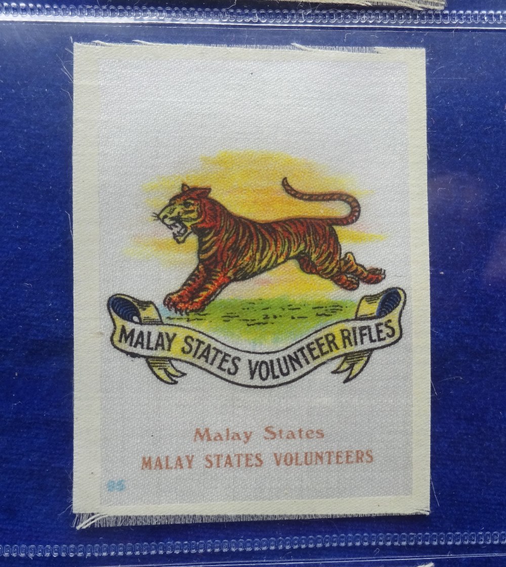 Cigarette silks, Godfrey Phillips BDV (anon) Colonial Army Badges, captions in brown, set 108 - Bild 2 aus 2