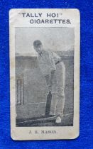 Cigarette card, Cricket, National Cigarette Company, English Cricket Team 1897/98 type card # J R