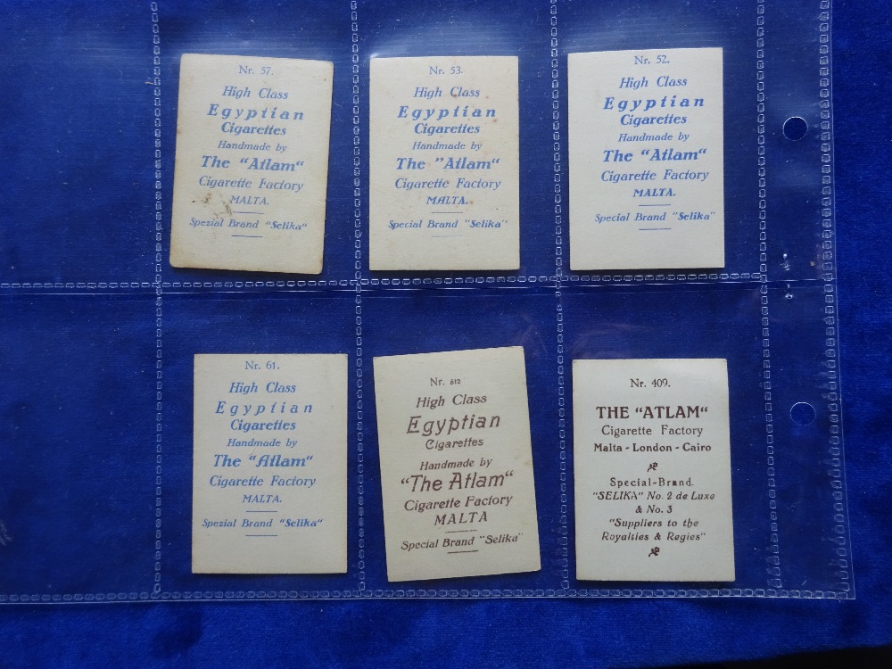 Cigarette cards, overseas Atlam Egyptian Cigarettes, Beauties Blue backs , 28 cards plus 2 cards - Image 6 of 6