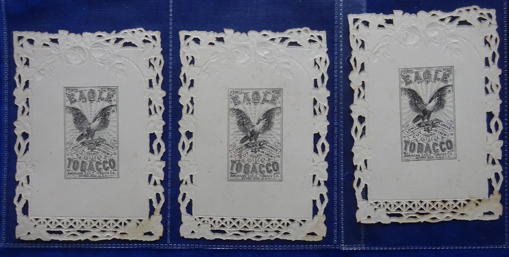 Tobacco non insert, USA, American Eagle Tobacco Co Beauties, Embossed fancy frames 14.5 x 10.5cm, - Image 2 of 2