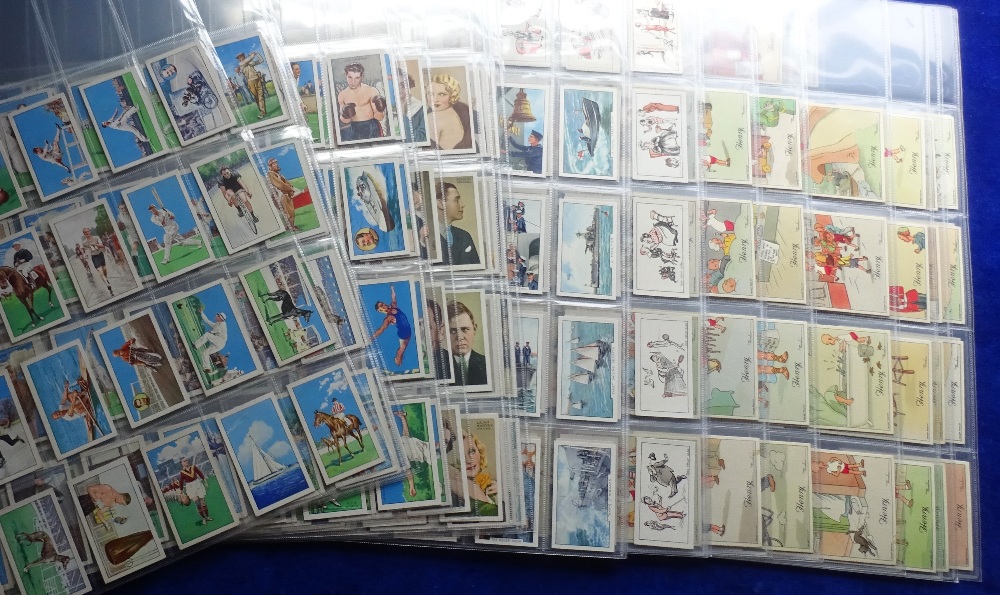Cigarette cards, 9 sets, Gallaher (6), Champions A series with and without captions, 2nd series,