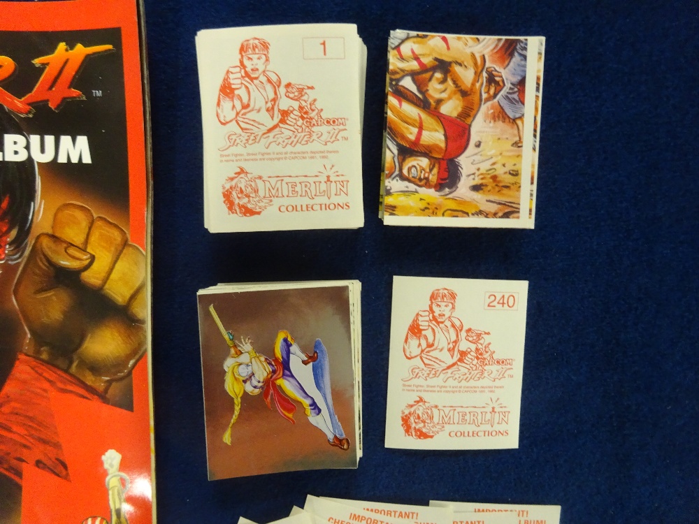 Trade card stickers, Merlin Street Fighter 2, set 240 loose stickers all with original backs, plus 7 - Bild 2 aus 3